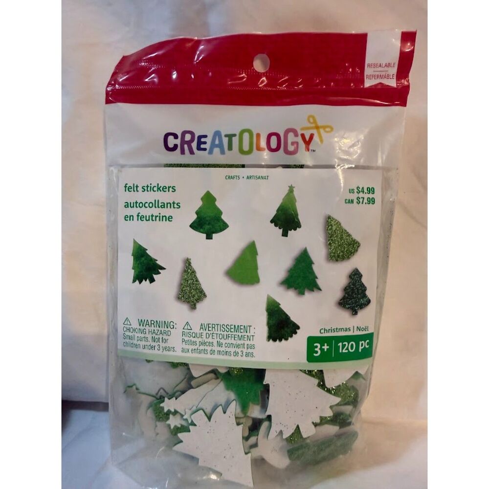 Christmas-themed foam stickers contains 120